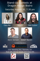 Stand-Up Comedy at Dragon Rouge in Alameda