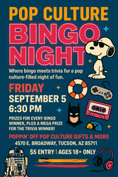 Pop Culture Bingo @ Poppin' Off