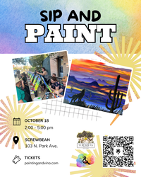 Desert Wolf Paint and Sip at Screwbean Brewing
