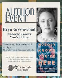 In Store Author event with Bryn Greenwood