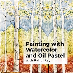 Watercolor and Oil Pastel WS