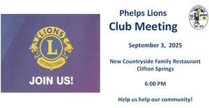 Phelps Lions Club Meeting