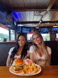 Monday Burger Special at Your Local Hooters