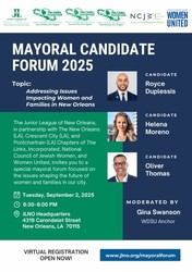 Mayoral Candidate Forum - Issues Impacting Women and Families in New Orleans