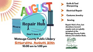 Early Fall Repair Hub at the Watauga County Public Library