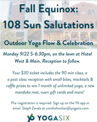 Autumn Equinox Yoga with YogaSix Conshohocken