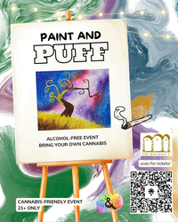 Paint and Puff: Celestial Tree Painting 🎨🍃