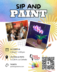 Orchid Paint and Sip at OV Pizza & Pints
