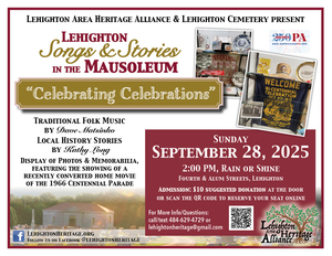 Songs & Stories in the Mausoleum - Celebrating Celebrations