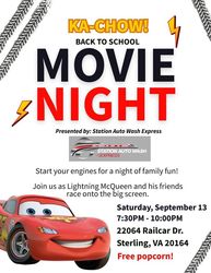 Back to School Movie Night with Station Auto Wash Express