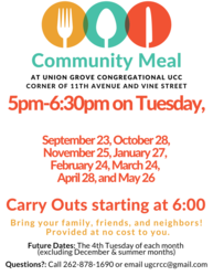April Community Meal at UGC