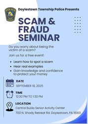 SCAM & FRAUD SEMINAR
