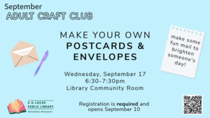 September Adult Craft Club