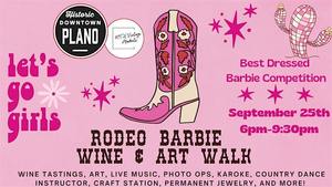 Downtown Plano Art & Wine Walk Rodeo Barbie Edition