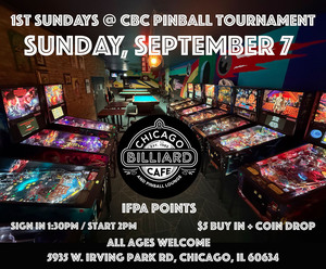 1st Sundays Pinball Tournament