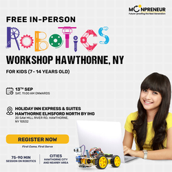 In-Person Free Robotics/Math Workshop for Kids at Hawthorne, NY (7-14)