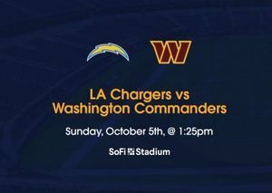 LA Chargers vs Washington Commanders Tickets Oct 5