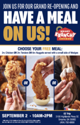 Get Your Krunch On: Free Krispy Krunchy Chicken in Smyrna