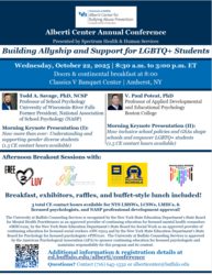 UB Alberti Center Annual Conference - Building Allyship and Support for LGBTQ  Students