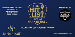 The Hit List Live at Harken Hall is Set for Sept. 17  with Noted Songwriters