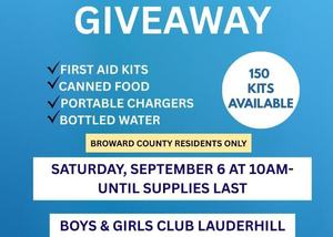 Free Hurricane Supply Giveaway *Drive-thru*