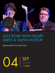 Jazz Romp with Hillary Smith & Glenn Kostur