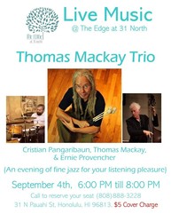 ⚡🎶 Electrified Jazz in Chinatown! 🎶⚡- The Thomas Mackay Trio at The Edge