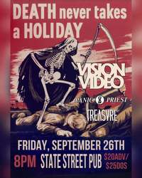 Stranger Attractions presents VISION VIDEO / PANIC PRIEST / TREASVRE