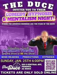 Comedy Hypnosis & Mentalism Night with Johnathan Smith @ The Duce