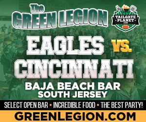 Eagles vs. Cincinnati - South Jersey Eagles Tailgate at Baja Beach in Berlin