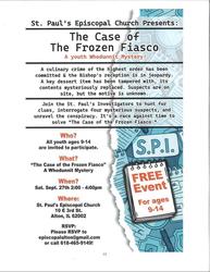 The Case of the Frozen Fiasco, A youth Whodunnit Mystery!               Sat, Sep 27, 2025 2:00-4:00p