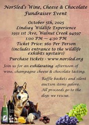 Northern California Sled Dog Rescue's "Wine, Cheese, and Chocolate Tasting"