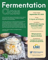 Fermentation Class (Afternoon)