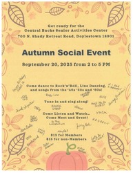 Central Bucks Senior Activity Center Autumn Social Event