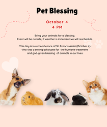 Blessing of the Pets