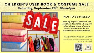 Used Children’s Book and Costume Sale at the Mendham Township Library