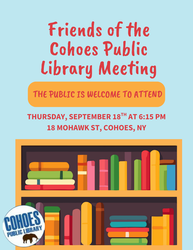 Friends of the Cohoes Public Library Meeting