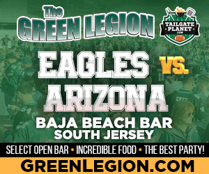 Eagles vs. Arizona - South Jersey Eagles Tailgate at Baja Beach in Berlin