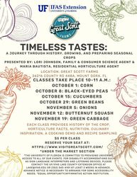 Timeless Tastes: A Journey Through History, Growing, and Preparing Seasonal Crops