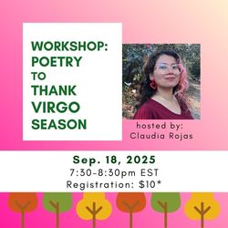 Workshop: Poetry to Thank Virgo Season