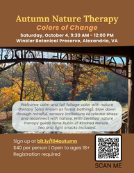 Autumn Nature Therapy: Colors of Change - Saturday, October 4 in Alexandria, Virginia