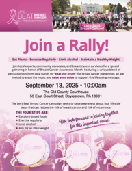 "Let's Beat Breast Cancer" Rally