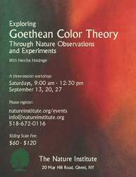 Exploring Goethean Color Theory Through Nature Observations and Experiments