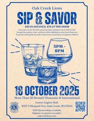 Sip & Savor - Beer, Bourbon, Wine and Whiskey Tasting