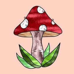 Stained Glass Mushroom at AR Workshop Hillsboro