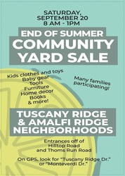 Tuscany Ridge and Amalfi Ridge Neighborhood Garage Sale
