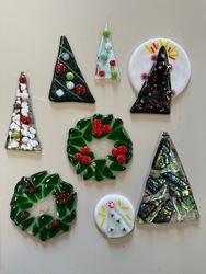 DIY Fused Glass Holiday Ornaments