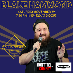BLAKE HAMMOND presented by Commonwealth Comedy Club