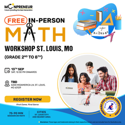 In-Person Free Math Workshop for Kids at St. Louis, MO