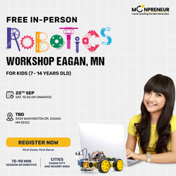 In-Person Free Robotics/Math Workshop for Kids at Eagan, MN (7-14)